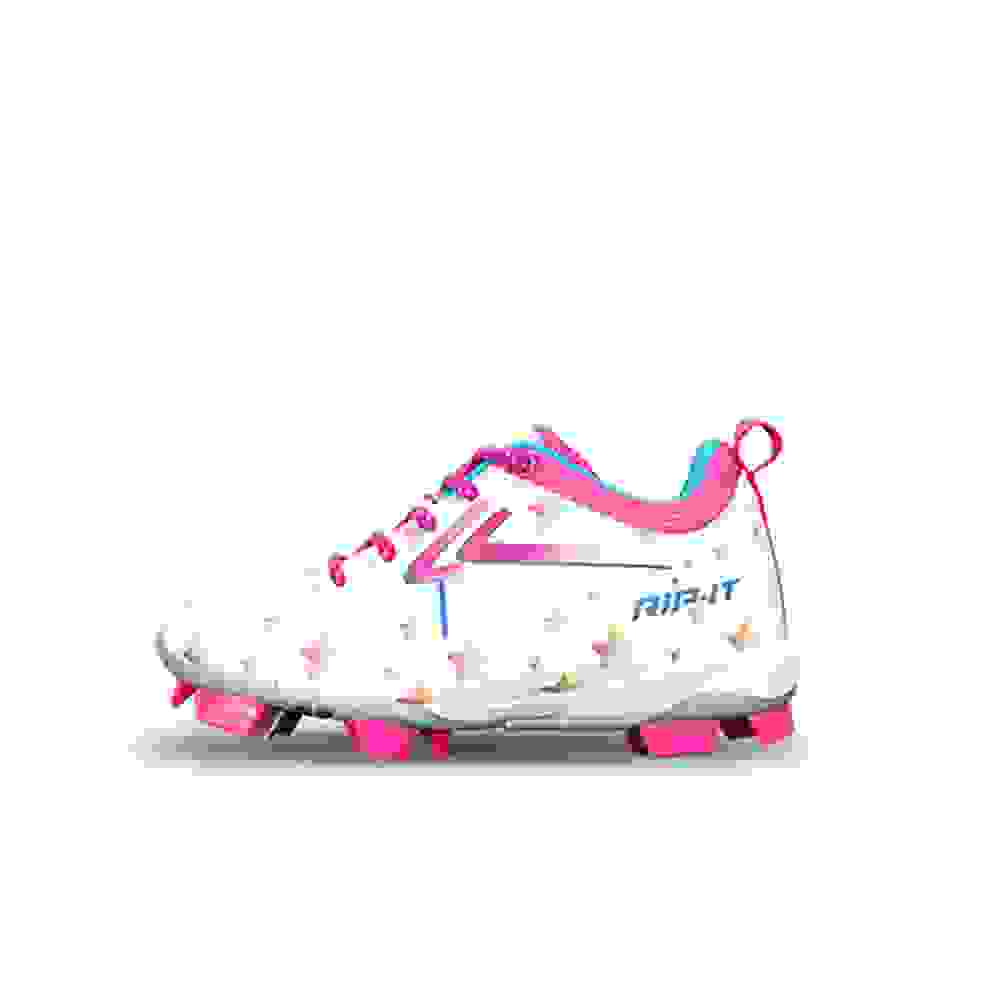 RIP-IT Starlight Preschool Girls' "White/Multi" Softball Cleat